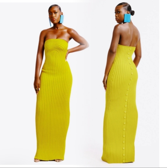 Hanifa Roxi Knit Tube Maxi Dress Size XL NWT - Picture 10 of 10